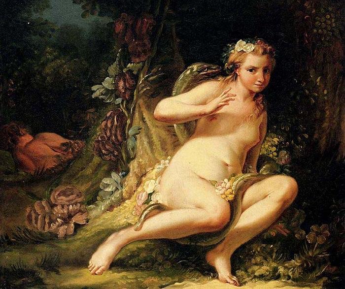 Jean-Baptiste marie pierre The Temptation of Eve France oil painting art